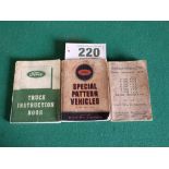 Three Ford instruction books including a