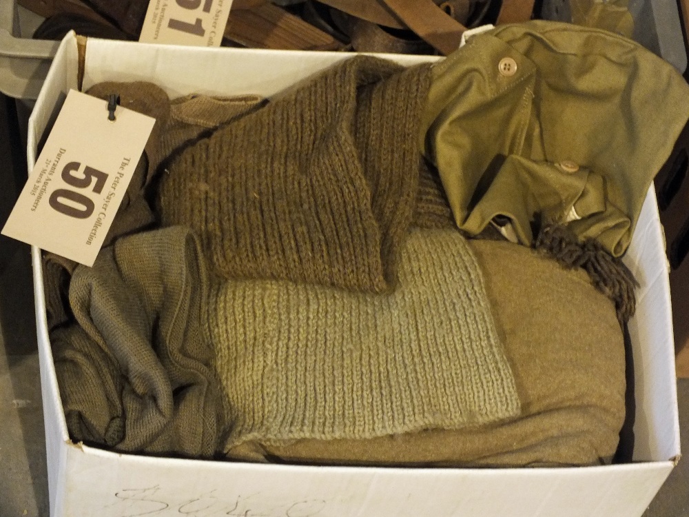 A collection WWII era knitwear etc