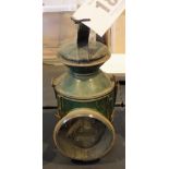 A vintage lantern with coloured filters