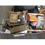 Five boxes of mixed vehicle parts and sp