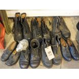 A collection of military Patt. boots and