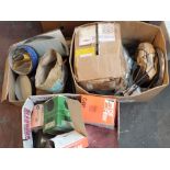 Three boxes of Ford parts, engine valves