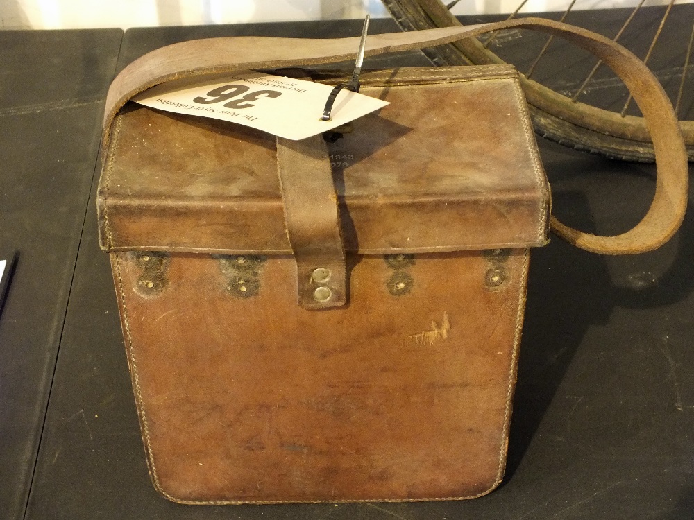A WWII (dated 1943) leather carry case