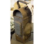 A vintage carriage lantern