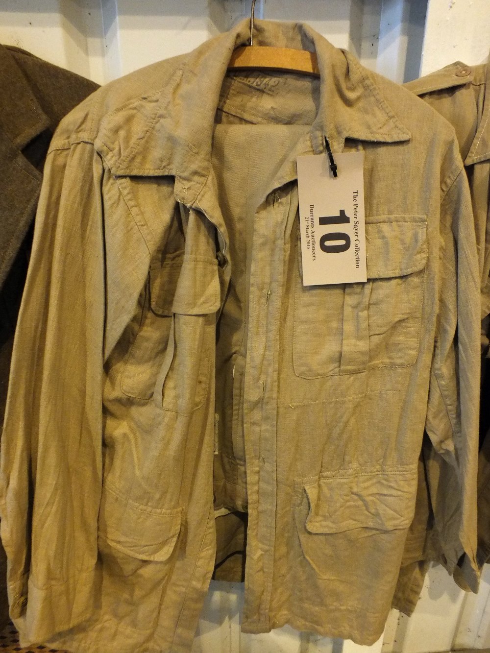 A pair of WWII dated khaki drill trouser