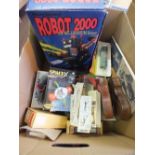 A boxed Robot 2000 and other toys