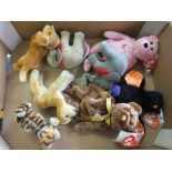 Various soft toys