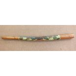 A painted didgeridoo, length 53"