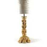 A composition figural table lamp