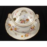 A Royal Crown Derby Posies soup tureen and stand