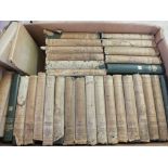 Various volumes of Dickens works, Topography etc (two boxes)