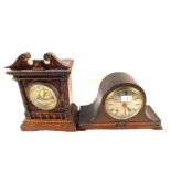 Two striking mantel clocks