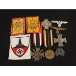 German WWII (PATTERN) collection of medals and badges