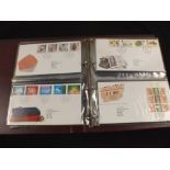 Five albums of GB first day covers and an empty album