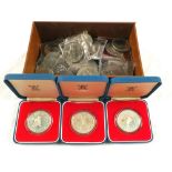 A quantity of crowns including three 1977 cased,