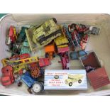 A boxed Dinky 965 Euclid rear dump truck and other models, Corgi, Dinky,