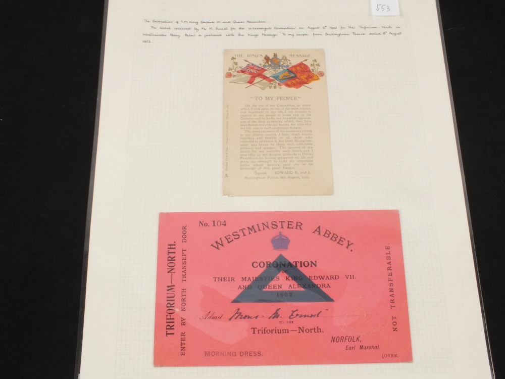 Five tickets of opening of Parliament Edward VII and George V, - Image 2 of 3