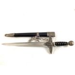 A replica Luftwaffe style dagger and chain hanger