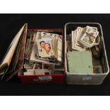 Two tins of trade and cigarette cards