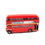 A large boxed Sun Star London Routemaster bus and one other unboxed