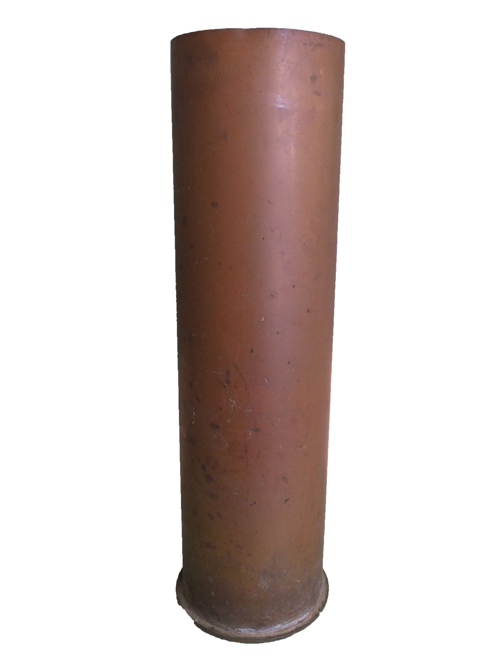 A large German WWI Brass shell case dated 1918