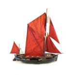 A model Ketch and a fishing vessel
