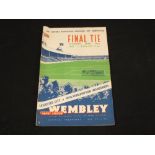 Football programmes, Wembley Final,