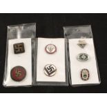 Seven German (PATTERN) lapel badges