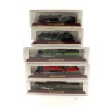 Five boxed model steam locos