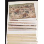 A quantity of WWI era military related postcards