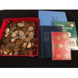 Various GB and foreign coins in albums and loose,