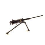 Large die cast model of a Browning machine gun,