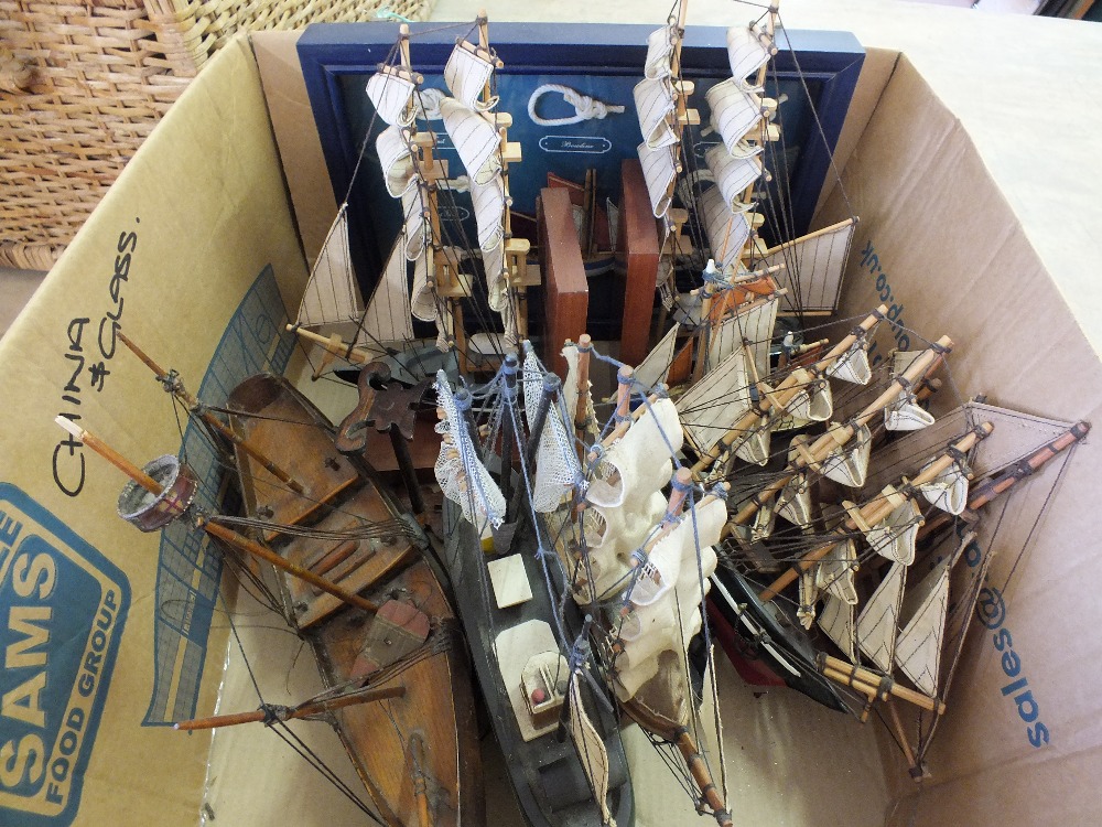 Various model boats