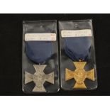 Two German (PATTERN) Police Service medals