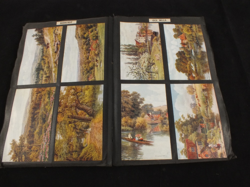 Two albums of postcards including military subjects, East Anglia,