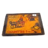 A decoupage Players slate picture
