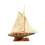 A model yacht "Columbia"