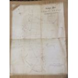 Various old greetings cards and ephemera including an 1856 map of the Great Green,