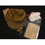 Japanese (PATTERN) soldier's jungle cap and flag