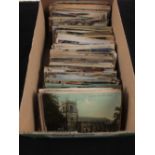 A box of postcards including foreign subjects