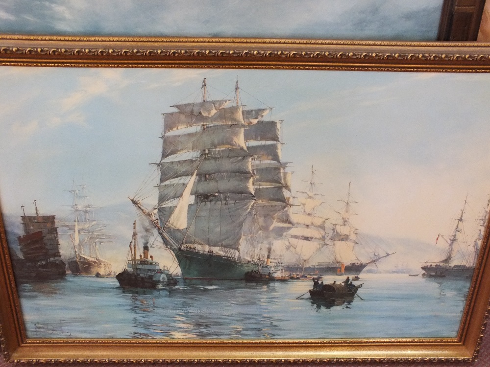 Three large prints of sailing vessels - Image 2 of 3