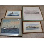 Six various maritime prints