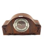 A Mahogany Enfield Westminster chime mantel clock