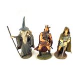 Nine boxed Danbury Mint Fellowship of the Ring figures