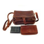 Two "The Bridge" brown leather bags