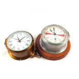 A Sestrel ships clock and one other Quartz Marine,