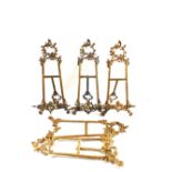 Various Brass picture easel stands