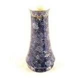 A Shelley blue and white butterfly decorated vase, Reg No.