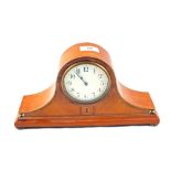 An Edwardian inlaid Mahogany mantel clock