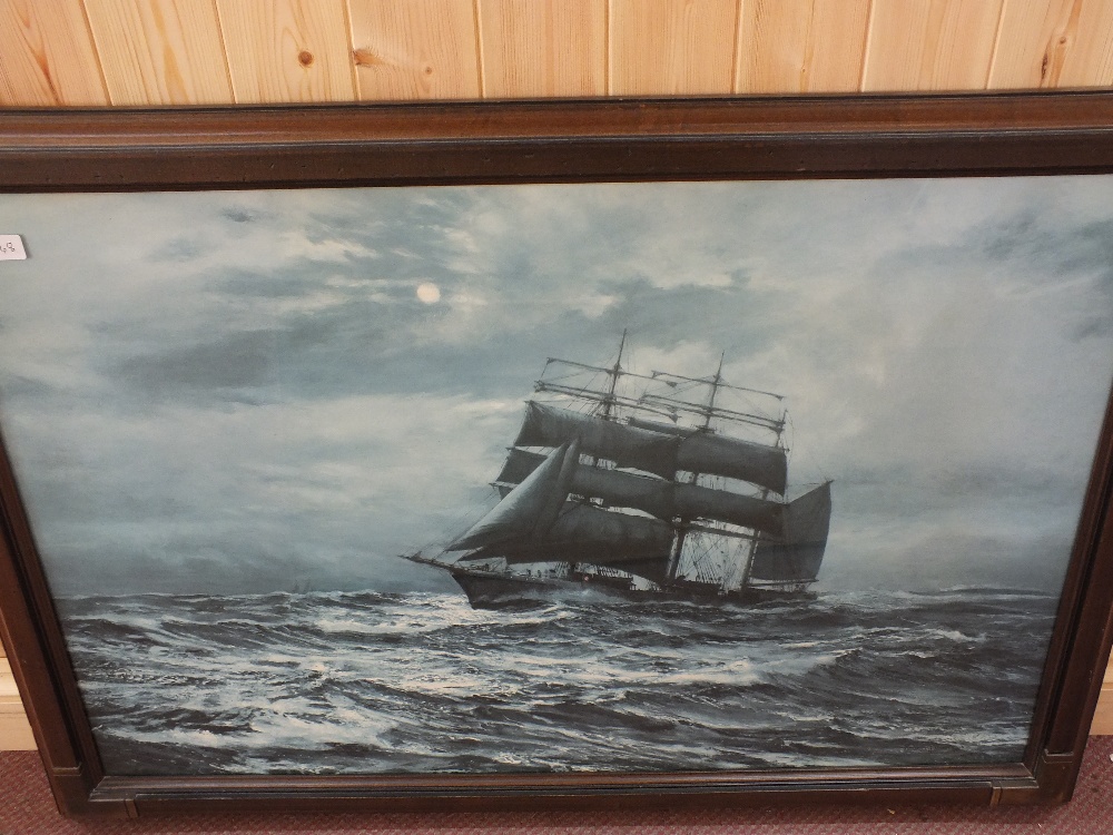 Three large prints of sailing vessels - Image 3 of 3